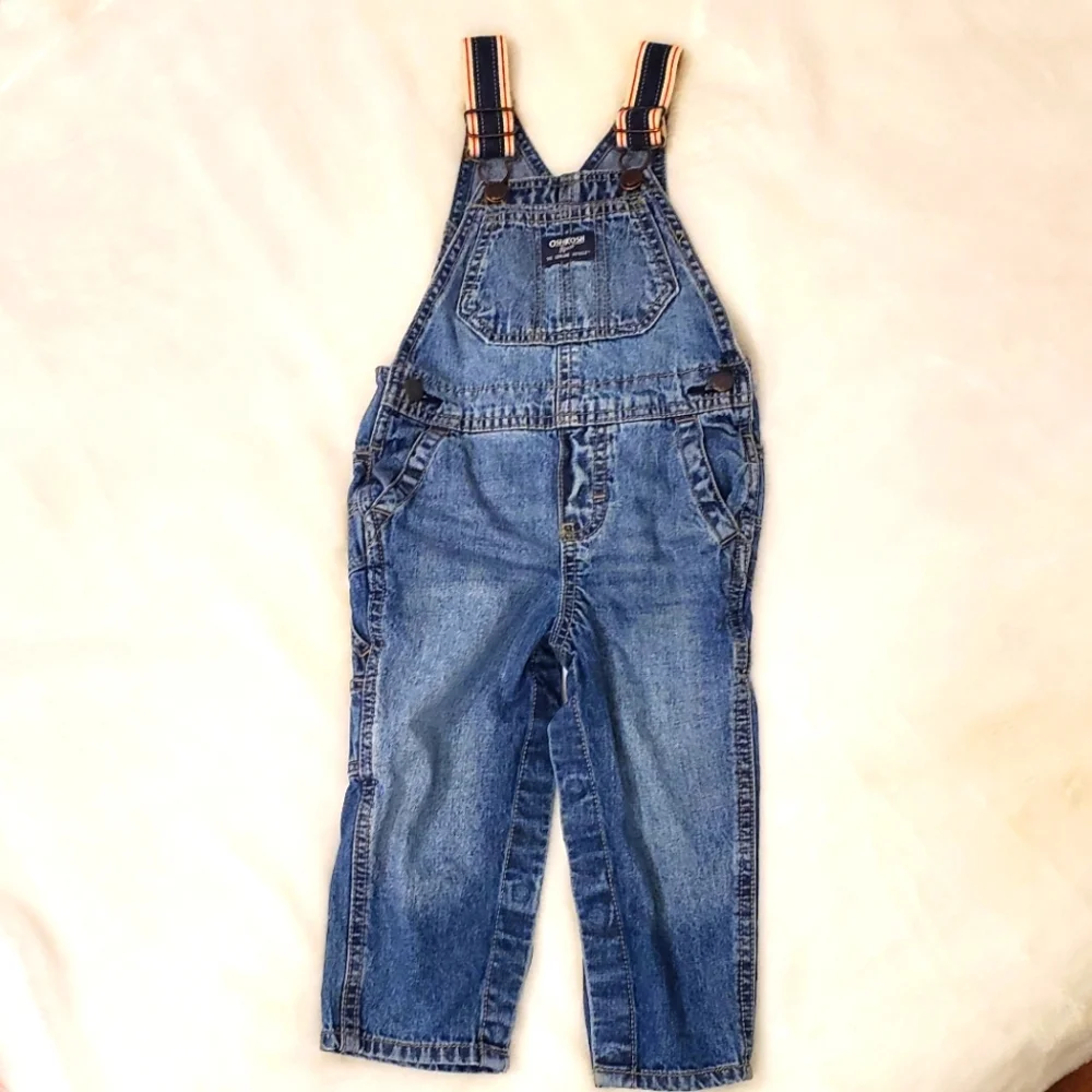 Oshkosh Overalls Medium Wash Toddler 18-24 months